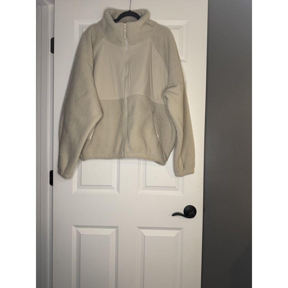 Logilates Campfire Fleece Jacket Xl Moonbeam Nwt
